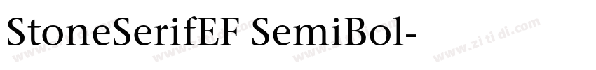 StoneSerifEF SemiBol字体转换